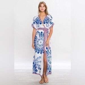 FLYING TOMATO Gypsy Floral Lace-Up LARGE NWT